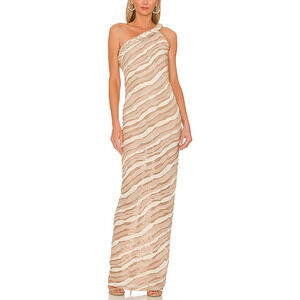 Bronx And Banco 'Itza' Beige Polyester Dress Size M